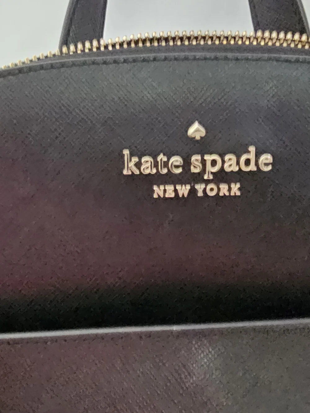 Kate Spade Black Leather Stacy Dome Mini Backpack